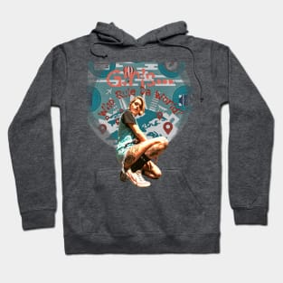 GIRLS ... Who Rule Da World? (tattooed girl in sneakers) Hoodie